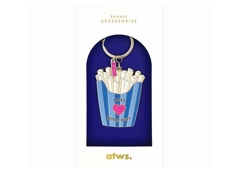 Porte-clés en émail - Fries Before Guys - ATWS