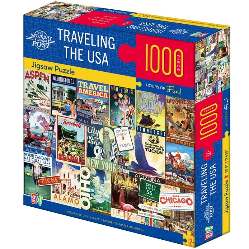 Traveling the USA 1000-Piece Puzzle