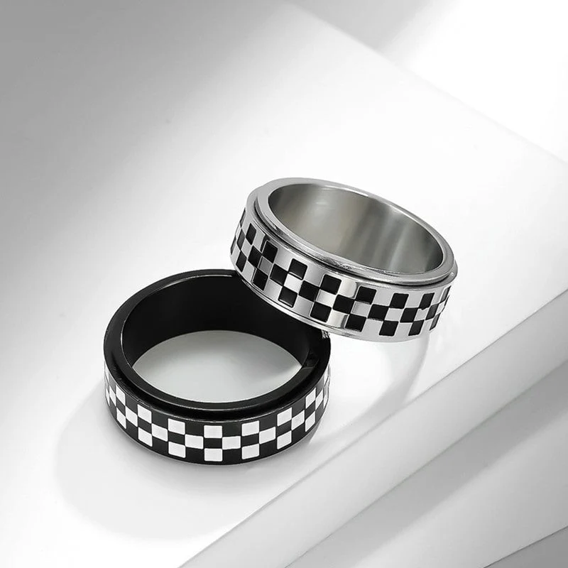 Bague anti-stress tournante Mosaïque