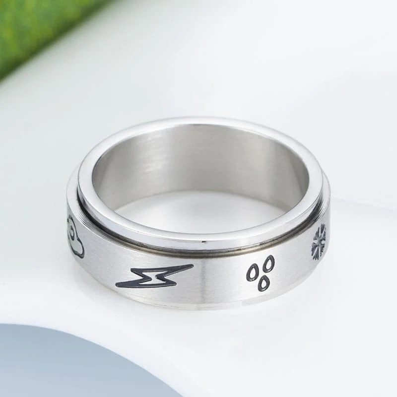 Bague anti-stress tournante Météo