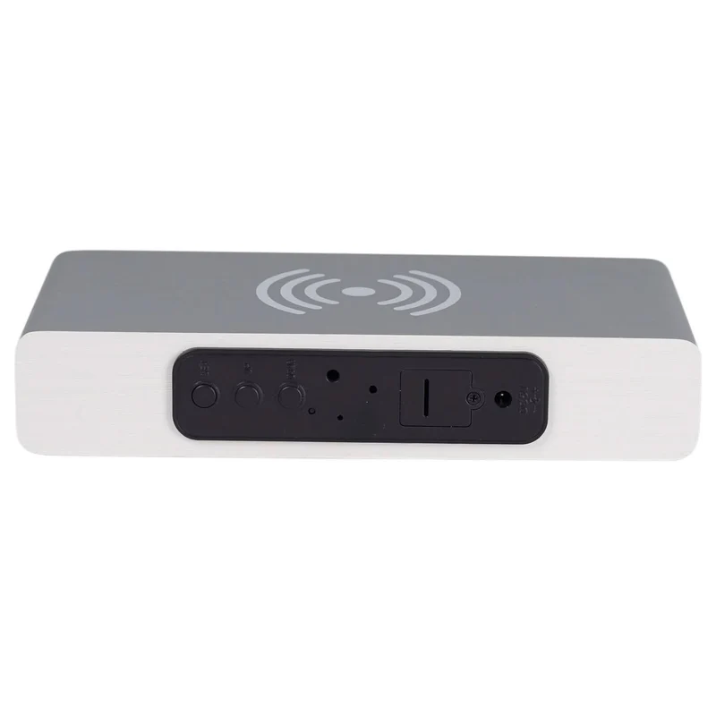 REVEIL CHARGEUR BOIS GRIS
