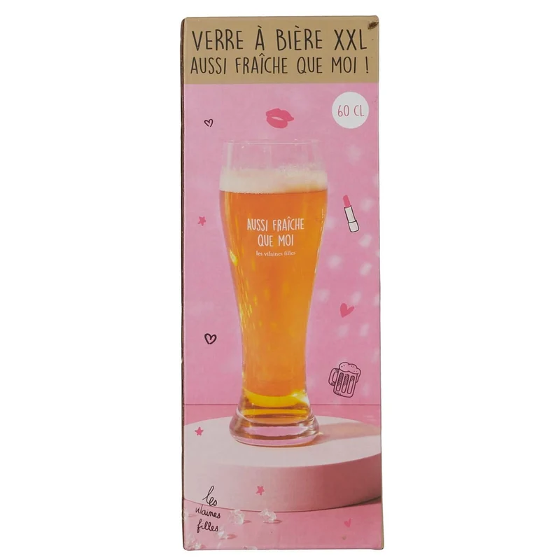 VERRE A BIERE AUSSI FRAICHE QUE MOI
