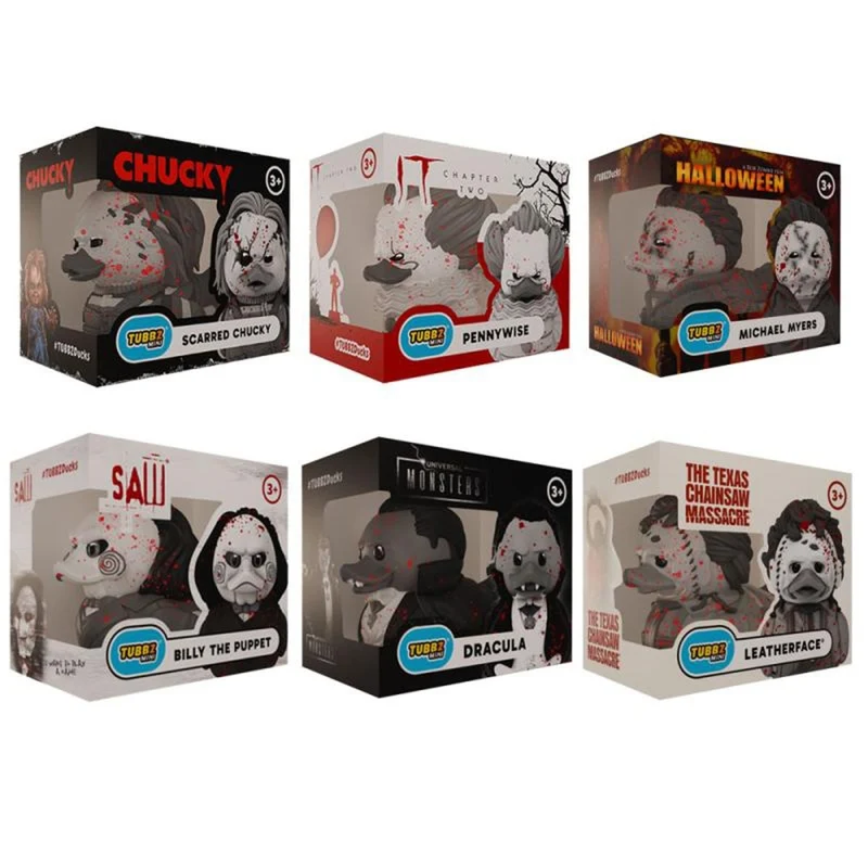 TUBBZ Mini Blood Splattered Duck, Horror Movie Collectible, 2 Inches, Assortment, 1 Count