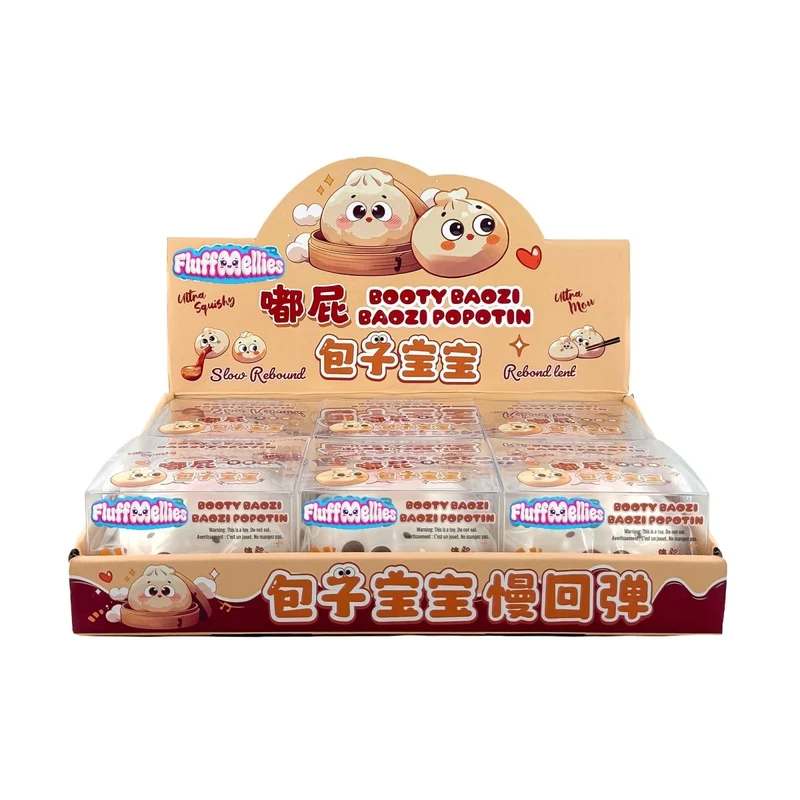 Fluffmellies Booty Baozi Squishy Toy, Assortment, 1 Count