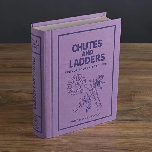 Chutes and Ladders Linen Book / Échelles et Chutes édition Livre de lin