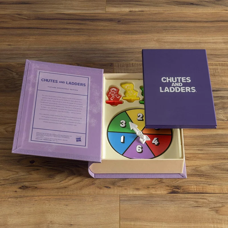 Chutes and Ladders Linen Book / Échelles et Chutes édition Livre de lin