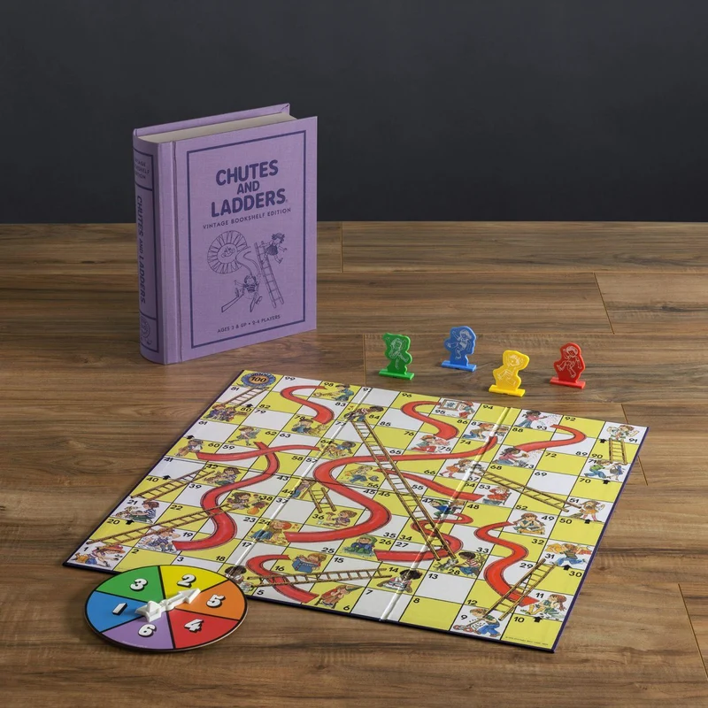 Chutes and Ladders Linen Book / Échelles et Chutes édition Livre de lin