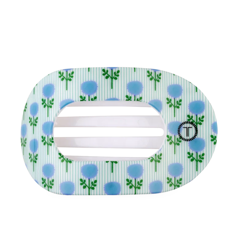 Blue Marigold | Large | Flat Round Hair Clip