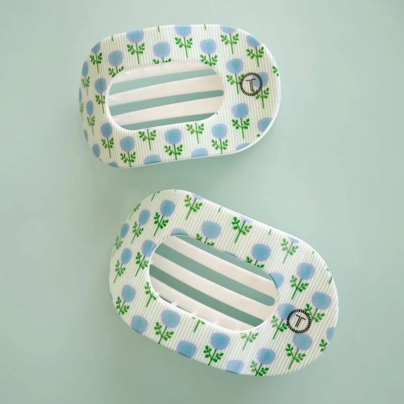 Blue Marigold | Large | Flat Round Hair Clip