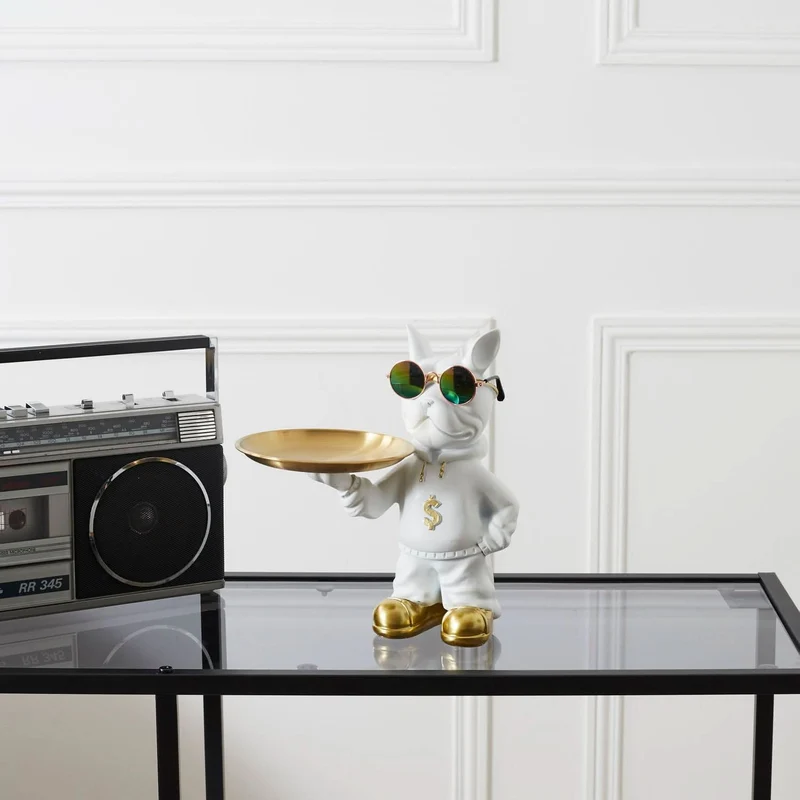 VIDE POCHES BOULEDOGUE RAPPER BLANC