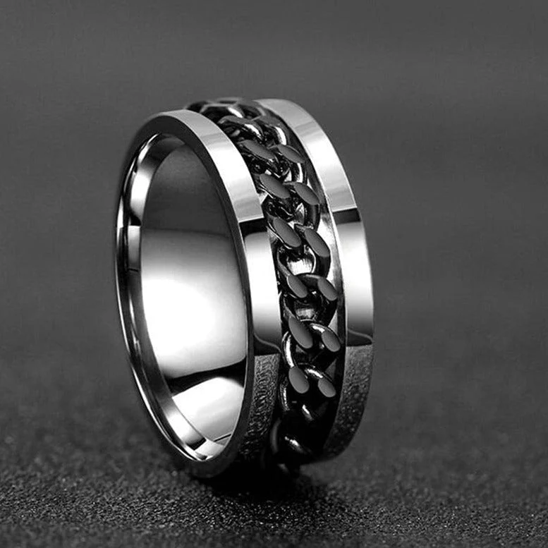 Bague anti-stress colorée tournante