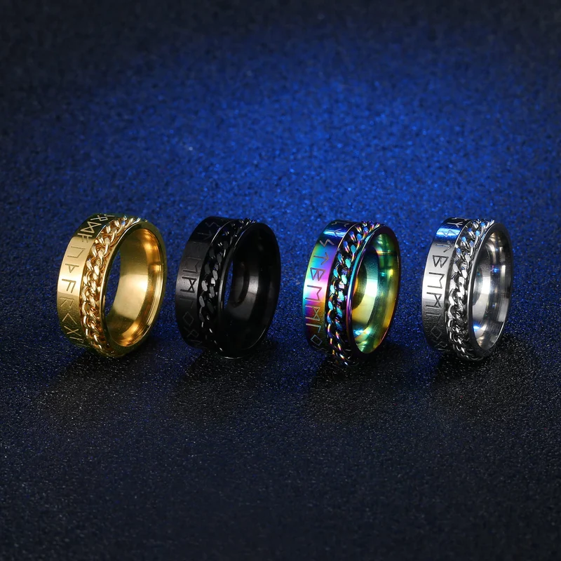 Bague anti-stress tournante Vikings