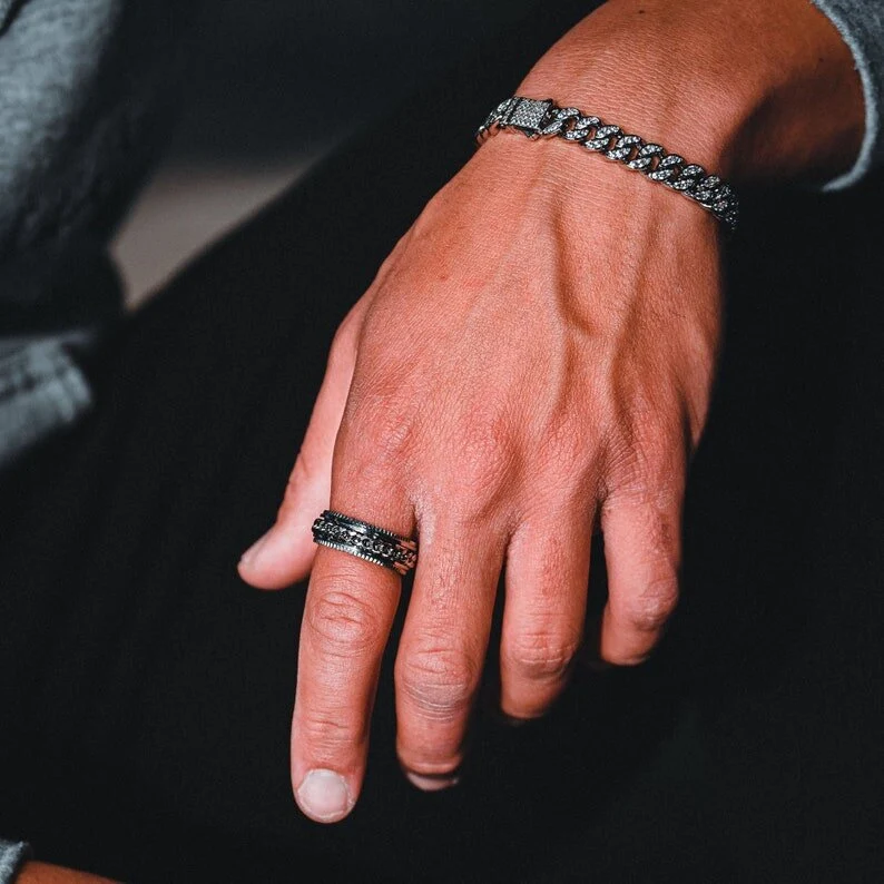 Bague anti-stress tournante