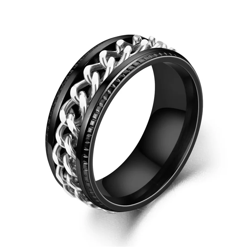 Bague Blackchaîne anti-stress