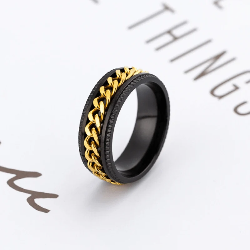 Bague Blackchaîne anti-stress