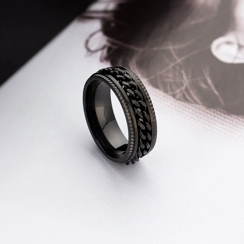 Bague Blackchaîne anti-stress