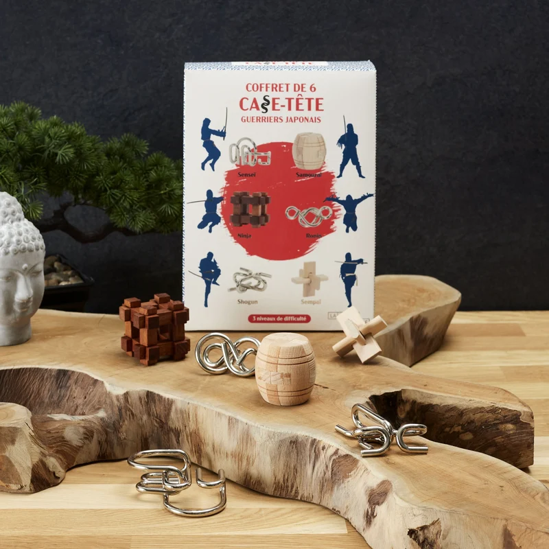 COFFRET DE 6 CASSE TETES GUERRIERS JAPONAIS