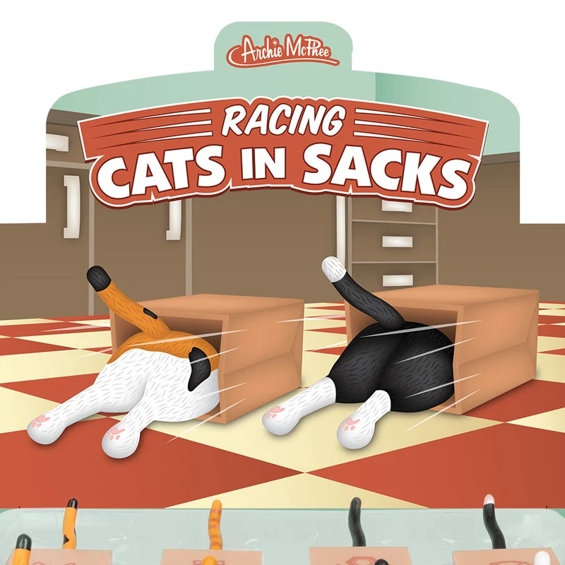 Racing Cat in Sack - 1 randomly selected cat-