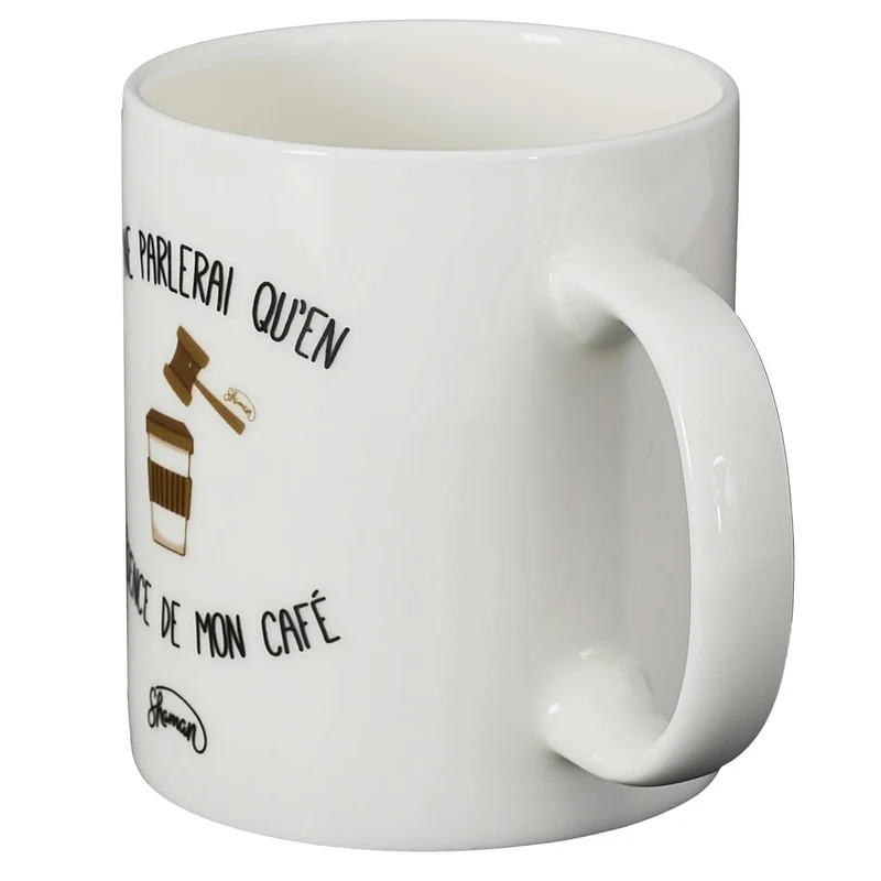 MUG JE NE PARLERAI QU'EN PRESENCE DE MON CAFE