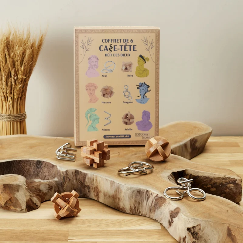 COFFRET DE 6 CASSE TETES DEFI DES DIEUX