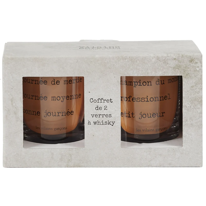 COFFRET DE 2 VERRES A WHISKY