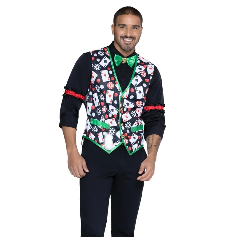 Casino Costume for Adults, Casino Dealer Costume