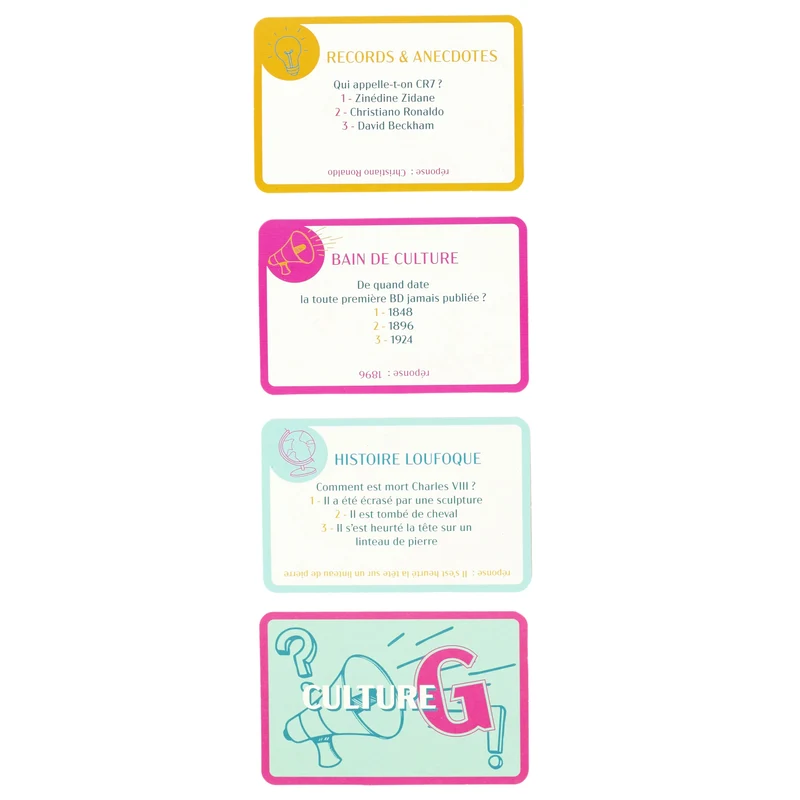 JEU DE QUIZZ CULTURE GENERALE