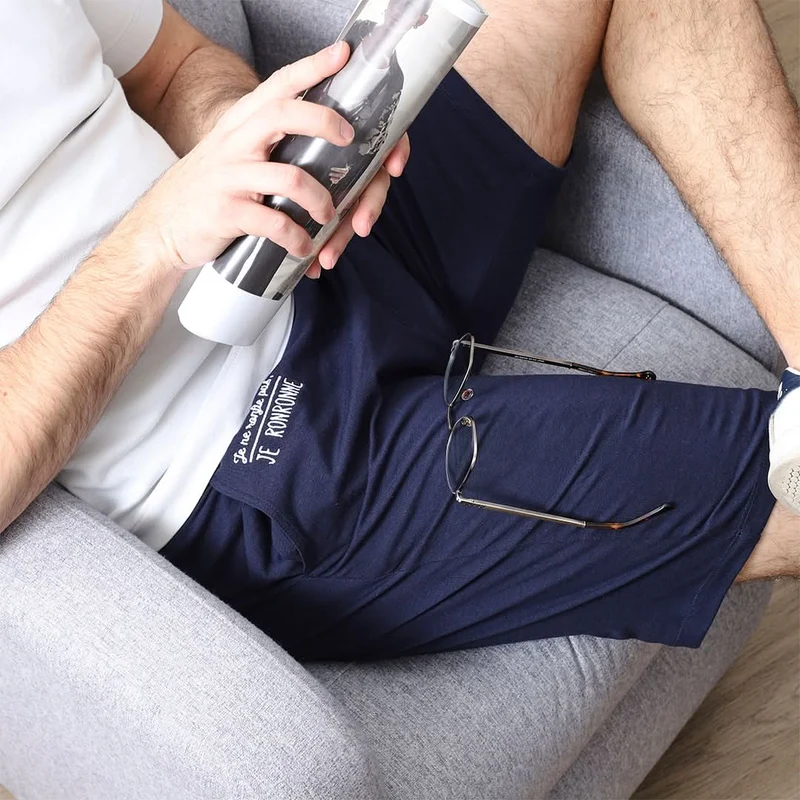 SHORT DE PYJAMA JE NE RONFLE PAS JE RONRONNE