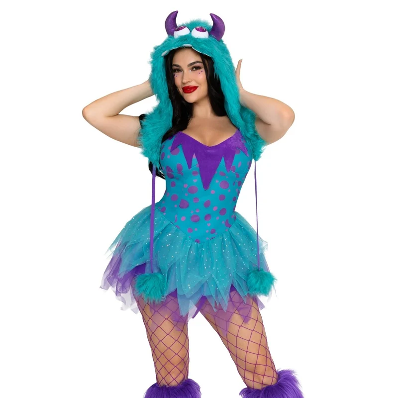 Monster Hottie Costume for Adults, Cute Monster Costume