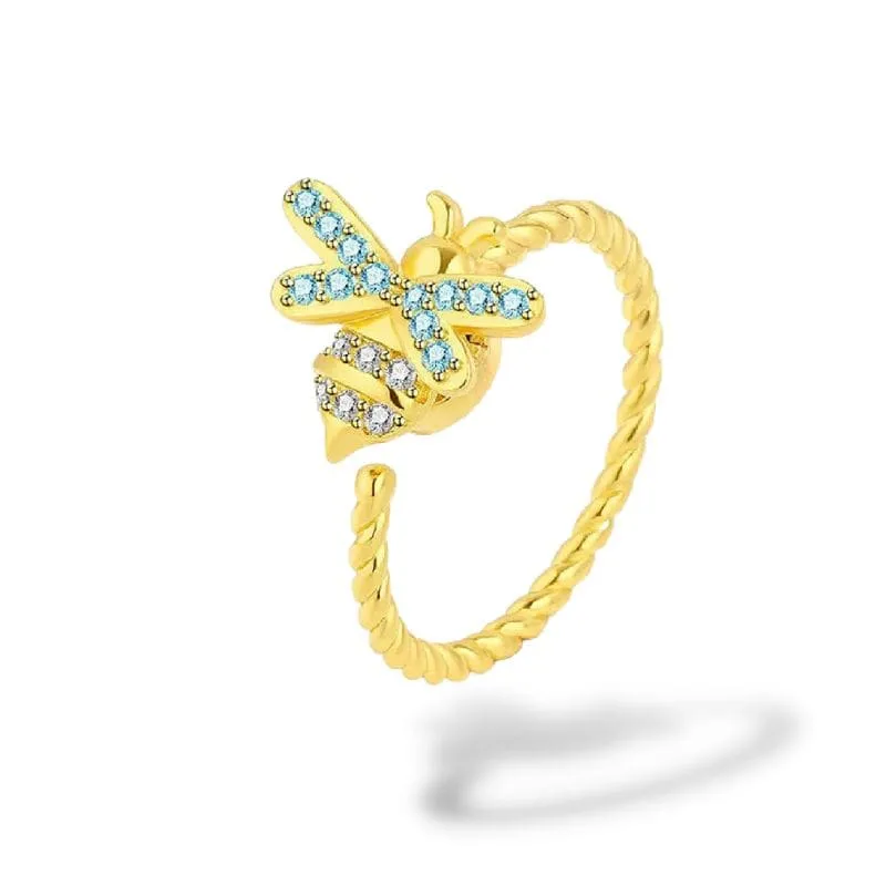 Bague rotative Abeille anti-stress