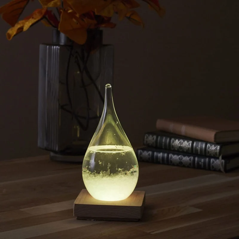 VERRE TEMPETE GOUTTE LED