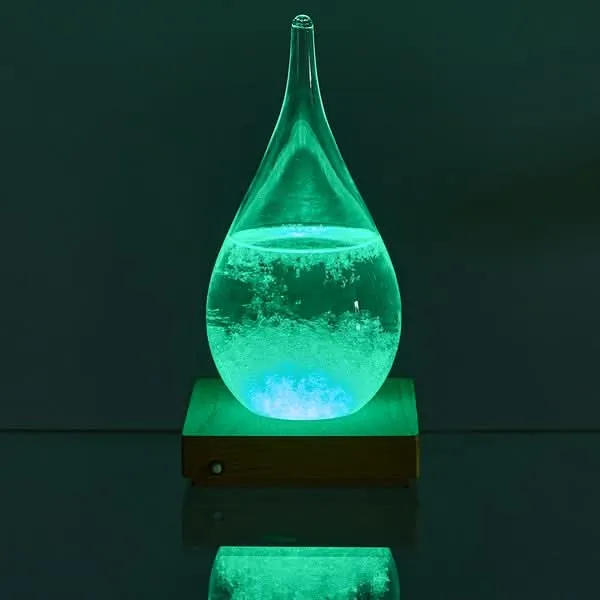 VERRE TEMPETE GOUTTE LED