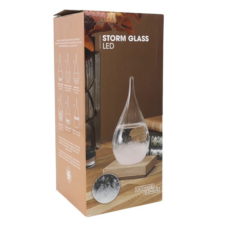 VERRE TEMPETE GOUTTE LED