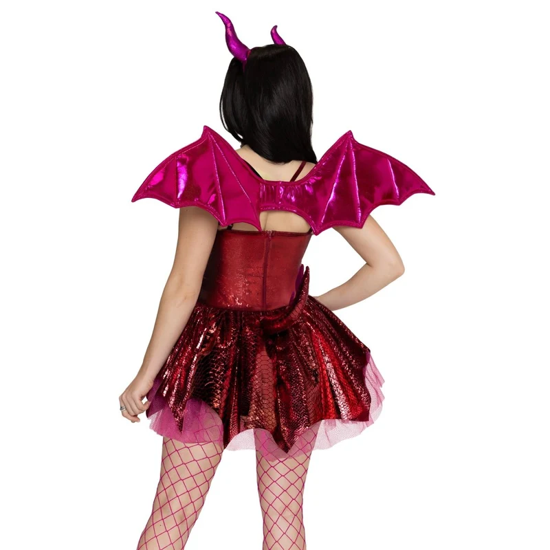 Pink Fiery Dragon Costume for Adults