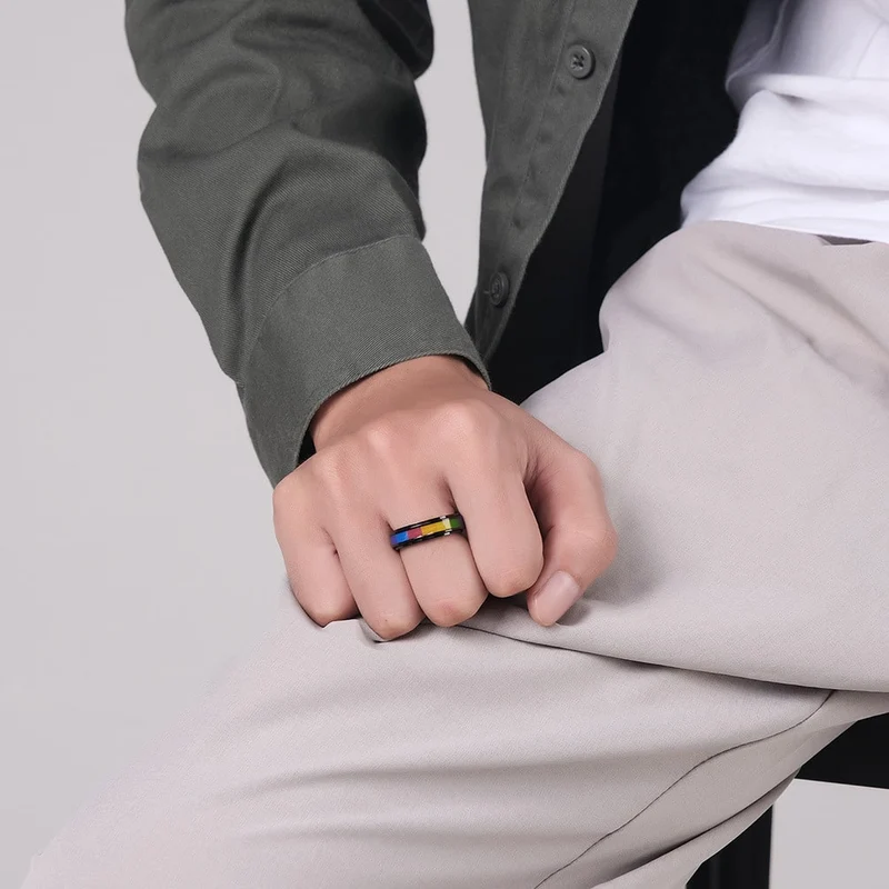 Bague anti-stress multicolore