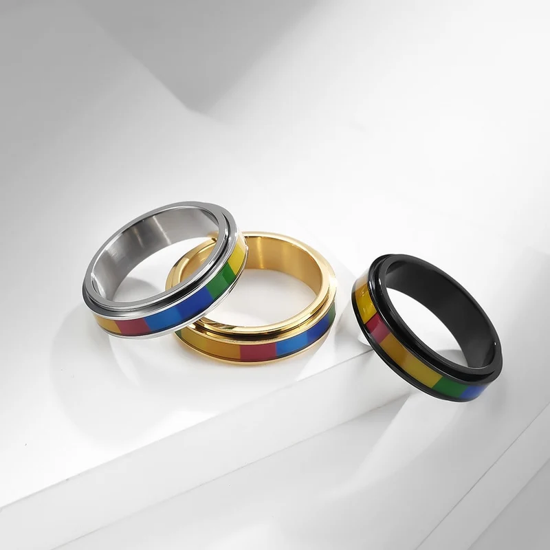 Bague anti-stress multicolore