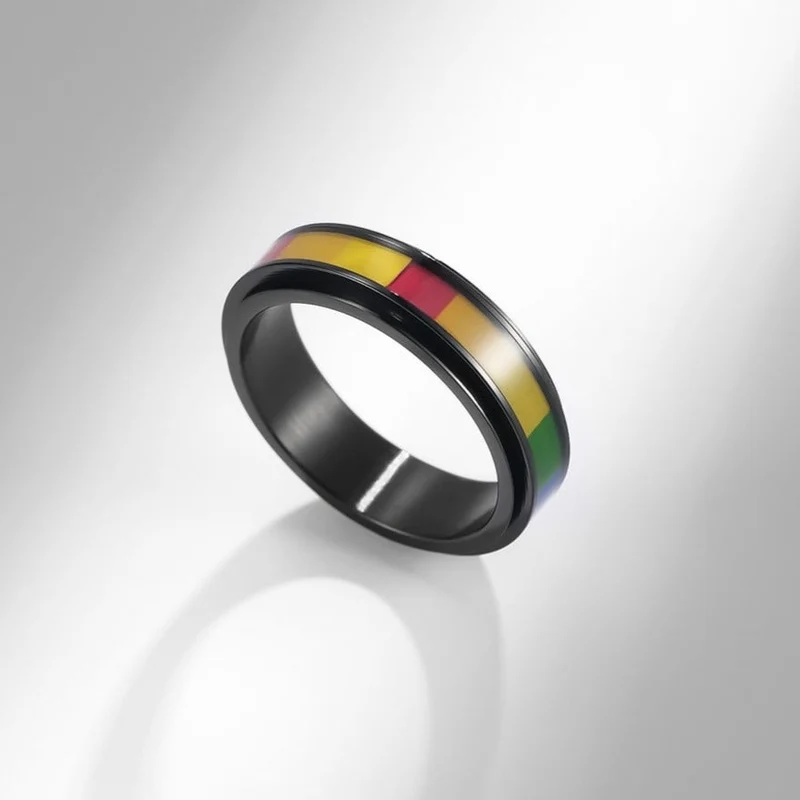 Bague anti-stress multicolore