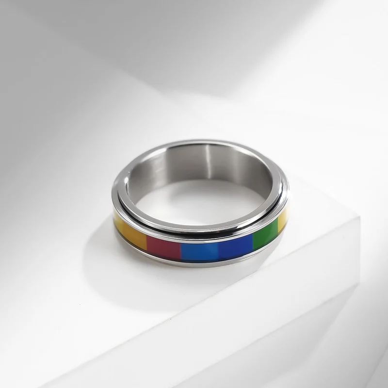 Bague anti-stress multicolore
