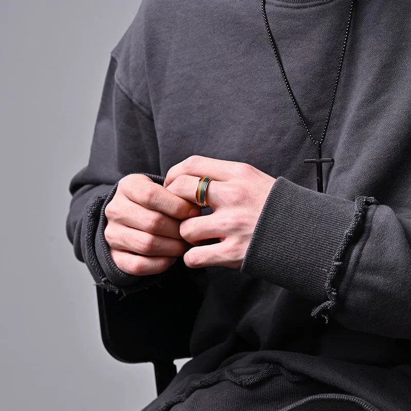 Bague Stress Arc-En-Ciel