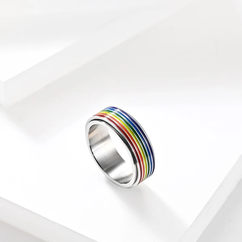 Bague Stress Arc-En-Ciel
