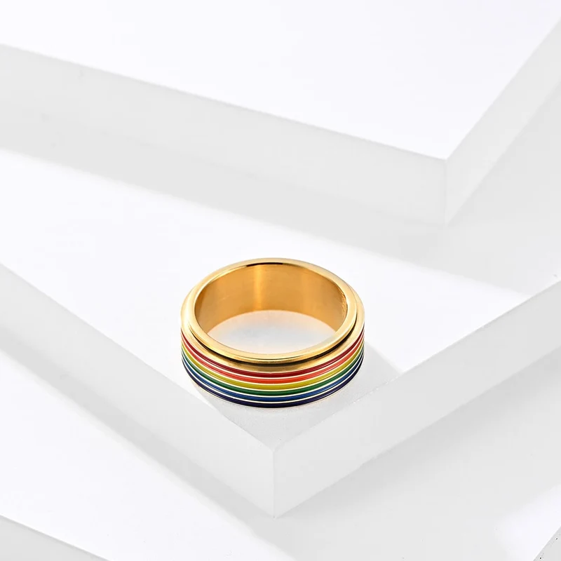 Bague Stress Arc-En-Ciel