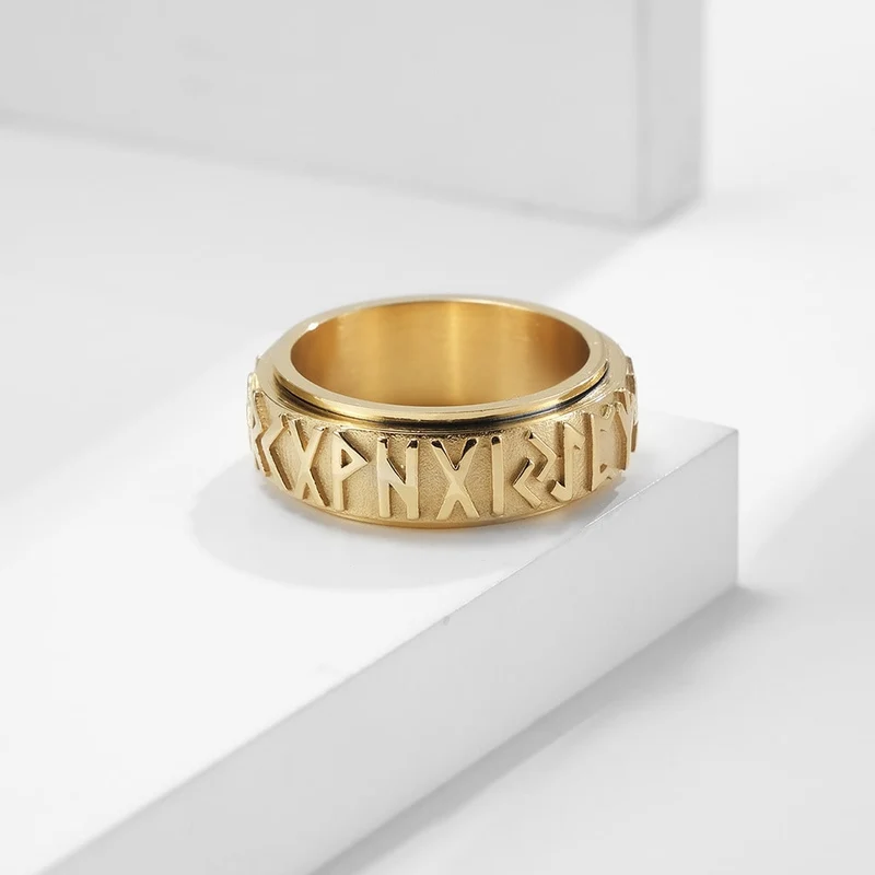 Bague anti-stress Viking tournante