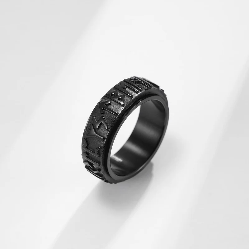 Bague anti-stress Viking tournante