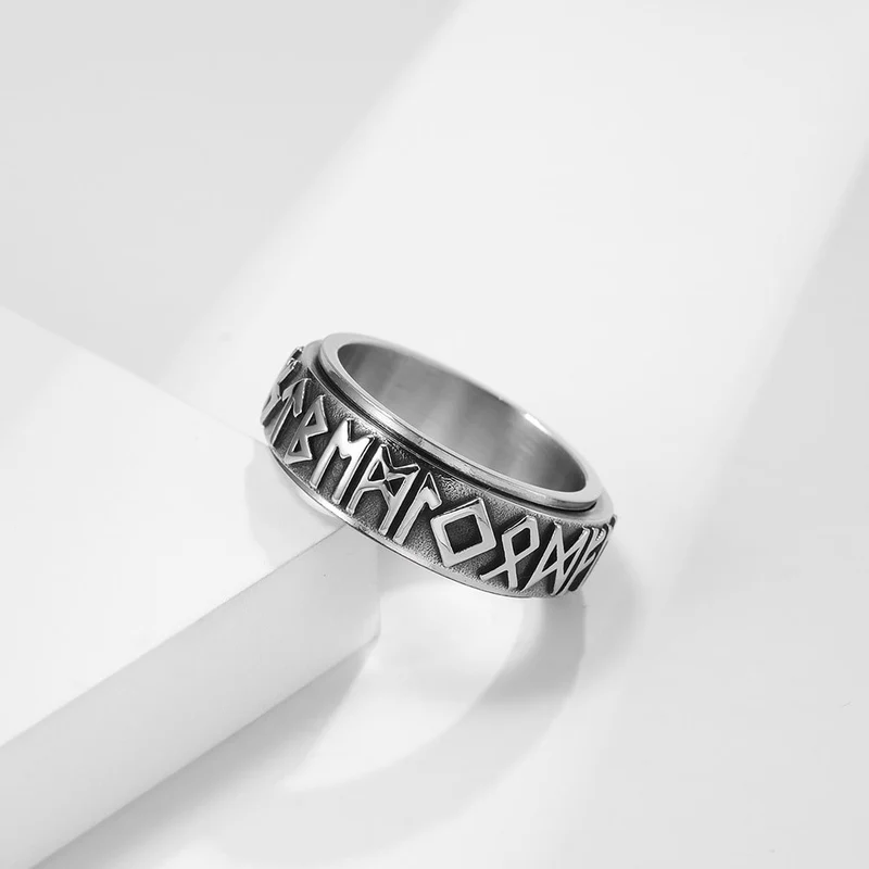 Bague anti-stress Viking tournante