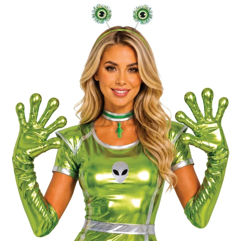 Alien Accessory Kit for Adults, Headband, Gloves and Choker