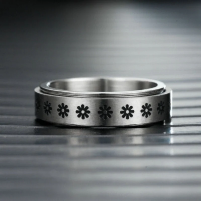 Bague anti-stress Fleur tournoyante