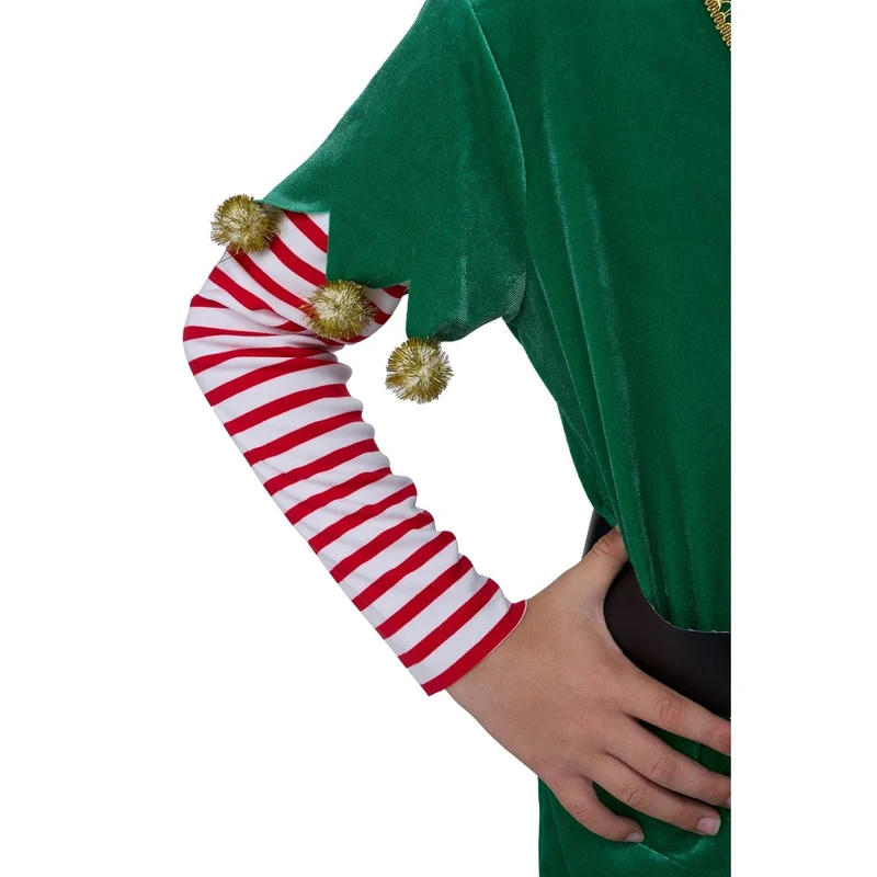 Joyful Christmas Elf Costume for Kids, Tunic, Pants and Hat