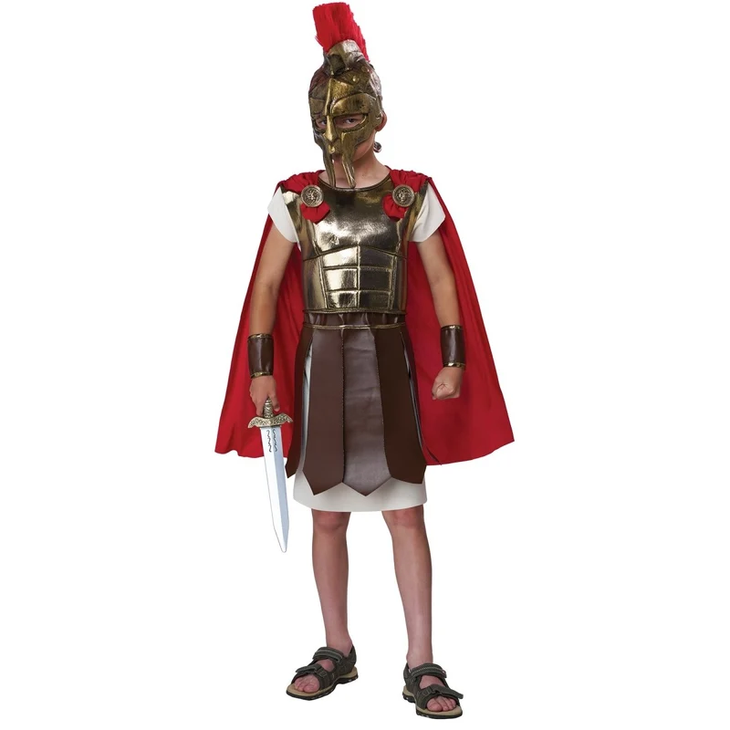 Roman Guard Costume for Kids, Tunic, Helmet and Sword