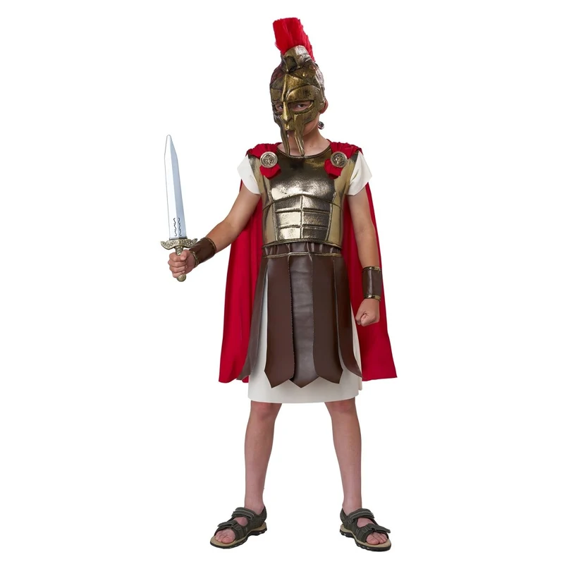 Roman Guard Costume for Kids, Tunic, Helmet and Sword