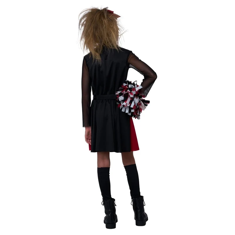 Scare Squad Cheerleader Costume for Kids, Dress, Hair Bow and Pom Pom